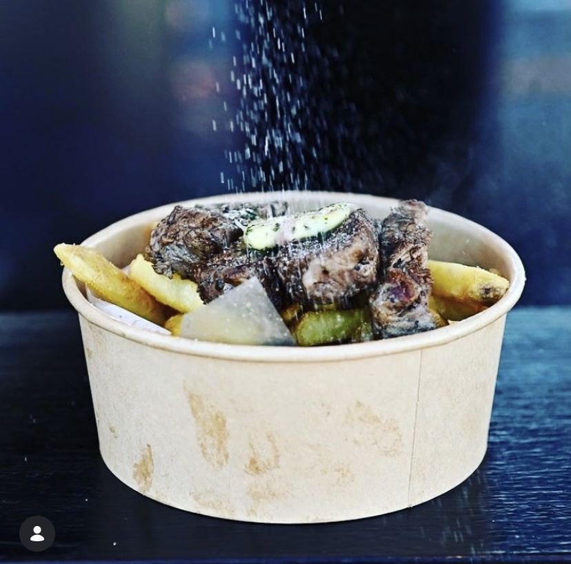 Seasoning steak